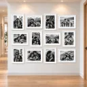 Parede de Memórias com 12 Quadros